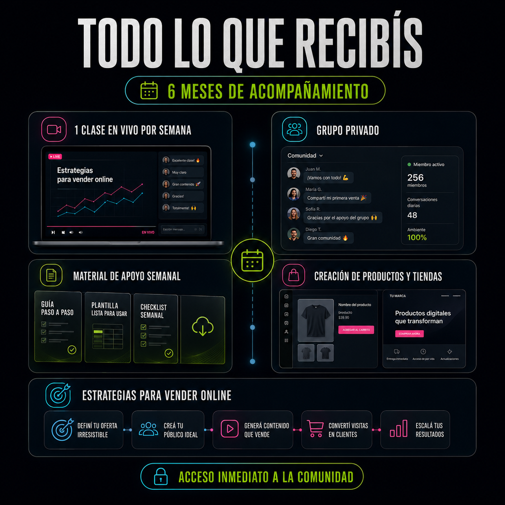 Acceso a Comunidad | Aprendé a Generar Ingresos Online en menos de 30 Días