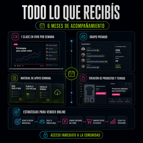 Acceso a Comunidad | Aprendé a Generar Ingresos Online en menos de 30 Días